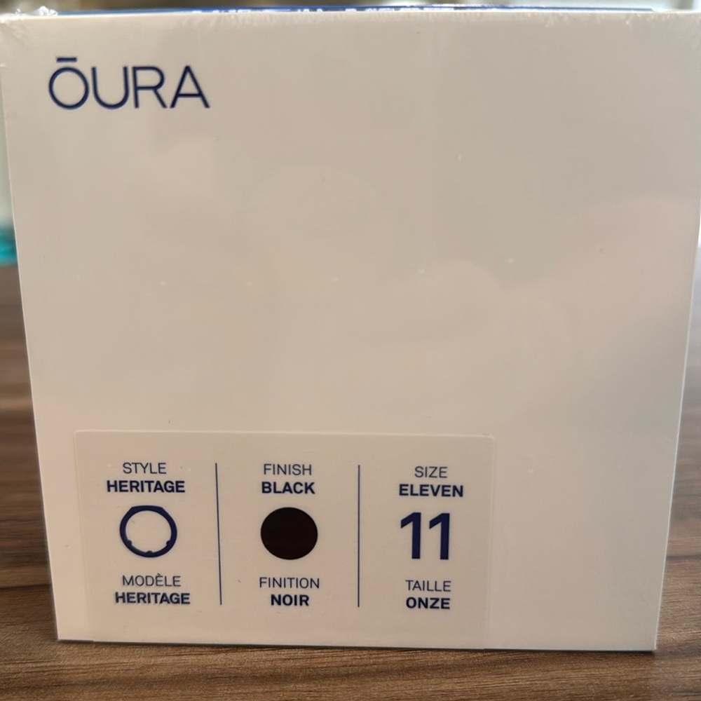 Factory sealed Oura Ring Gen3 - Heritage Black size 11
